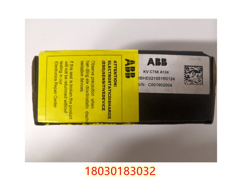 3BHE021951R0124 KVC758A124 ABB多功能控制器模块